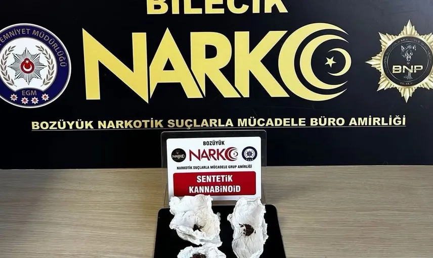 Bilecik'te durdurulan kişinin üzerinde uyuşturucu bulundu