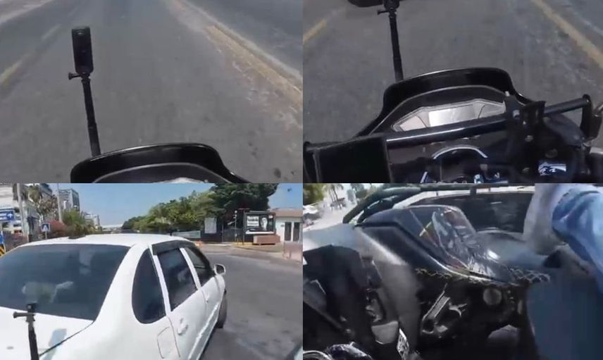 Mersin'de kazalar kamerada: motosiklet ve elektrikli bisiklet sürücüleri yaralandı
