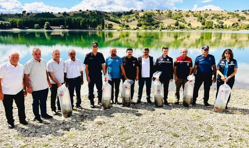 Uluköy Barajı, yeni balıklarla canlılık kazanıyor