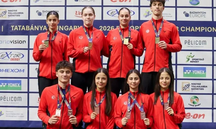 Türkiye genç badmintoncuları Avrupa'da zafer kazandı