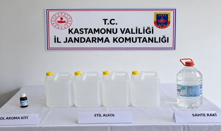 Kastamonu'da jandarmadan kaçak içkiye geçit yok