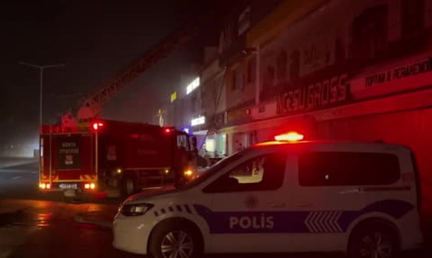 Konya'da iş yerinin bacasında yangın paniği yaşandı