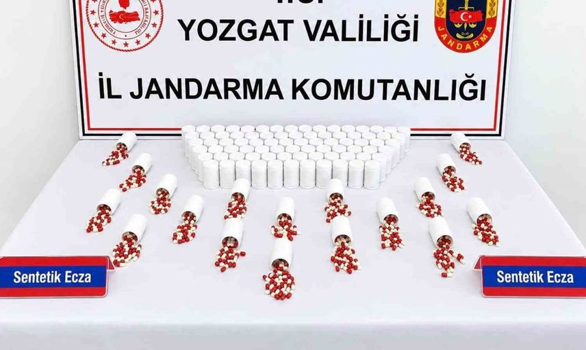 Yozgat’ta jandarmadan başarılı uyuşturucu operasyonu: 5 bin 626 hap ele geçirildi