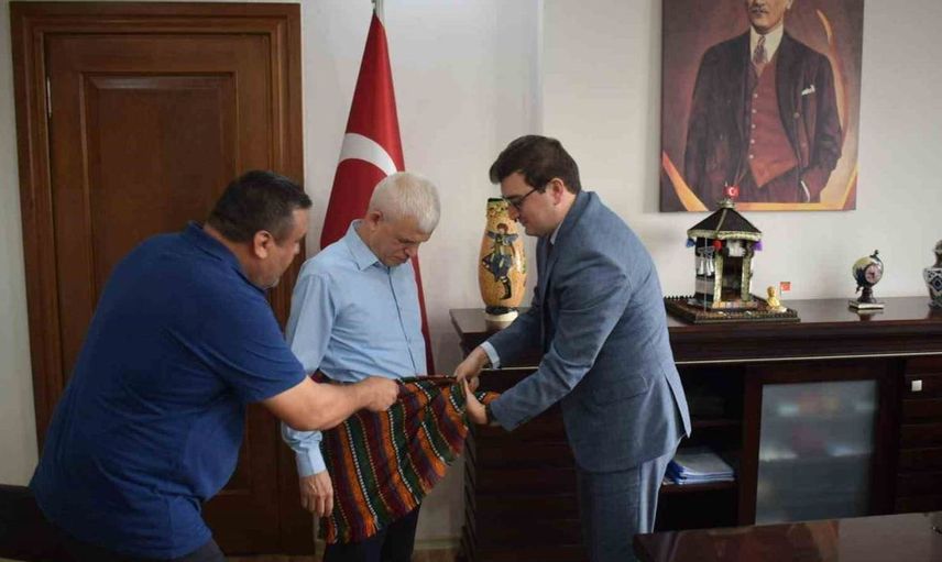Bozdoğan kaymakamı sözen, yılın ahilerini kabul etti