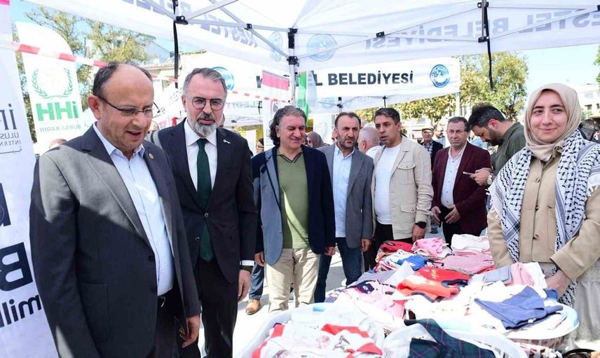 Filistin dayanışma günleri Kestel'de başladı