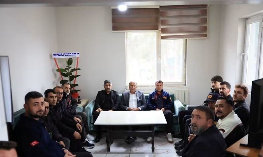 Alaca belediye başkanı itfaiyeciler haftasında personeliyle bir araya geldi