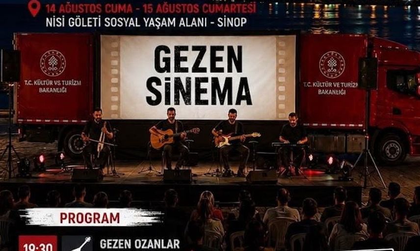 Sinop'ta gezen sinema etkinliği ile kültür şöleni
