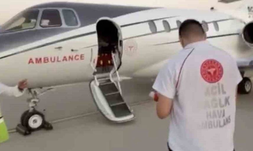 Siirt’te kritik kalp hastalığı taşıyan bebek, hava ambulansıyla Ankara’ya sevk edildi