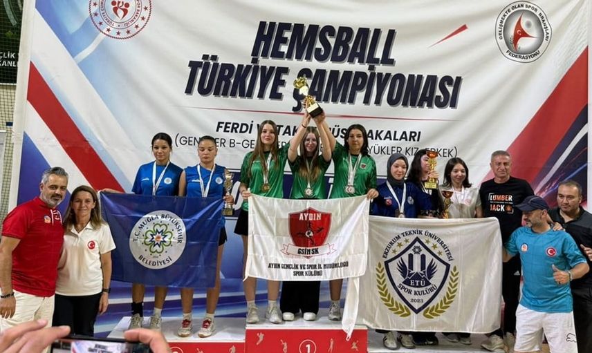 Aydınlı hemsball sporcuları Türkiye Şampiyonası'nda dikkatleri üzerine çekti