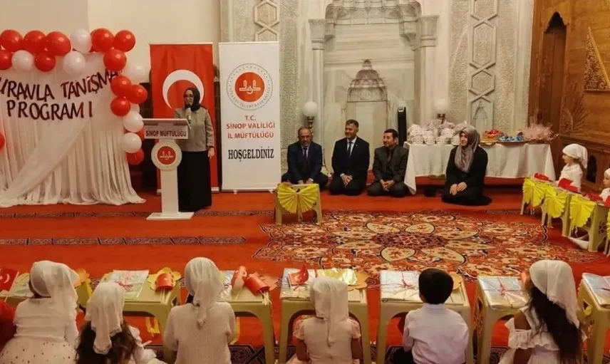 Sinop'ta miniklerin Kur'an heyecanı: Tanışma programı coşkuyla gerçekleşti