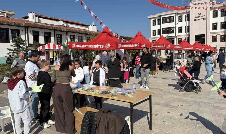 Boyabat Bilimfest şenliği ziyaretçileri ağırlıyor