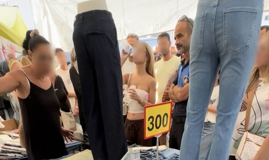 Eskişehir semt pazarında pantolon iadesi kavgası: zabıta devrede