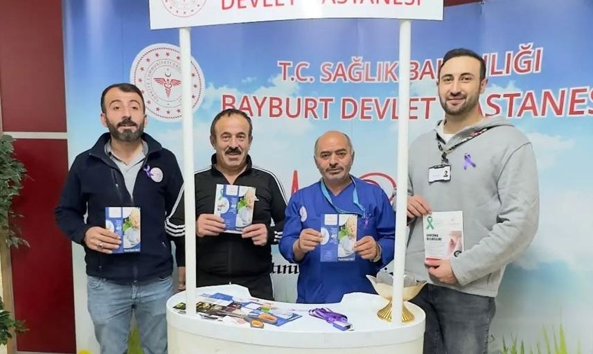 Bayburt'ta lenfoma ve prostat kanseri bilgilendirmesi yapıldı