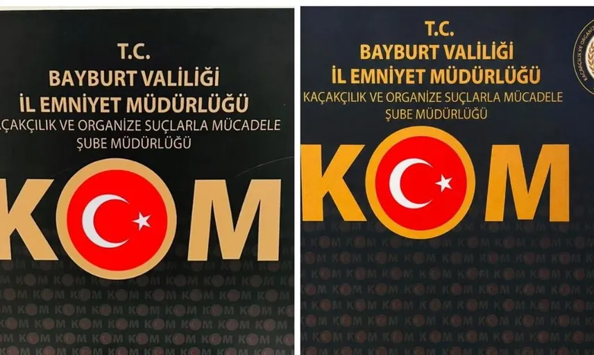 Bayburt’ta düzenlenen operasyonla 3 şüpheli yakalandı