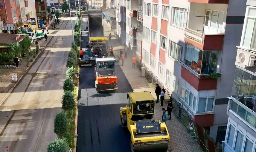Giresun'da altyapı sonrası asfalt yenileme seferberliği başladı