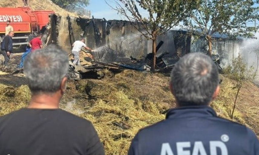 Tunceli'de ahır yangını hızlı müdahale ile önlendi