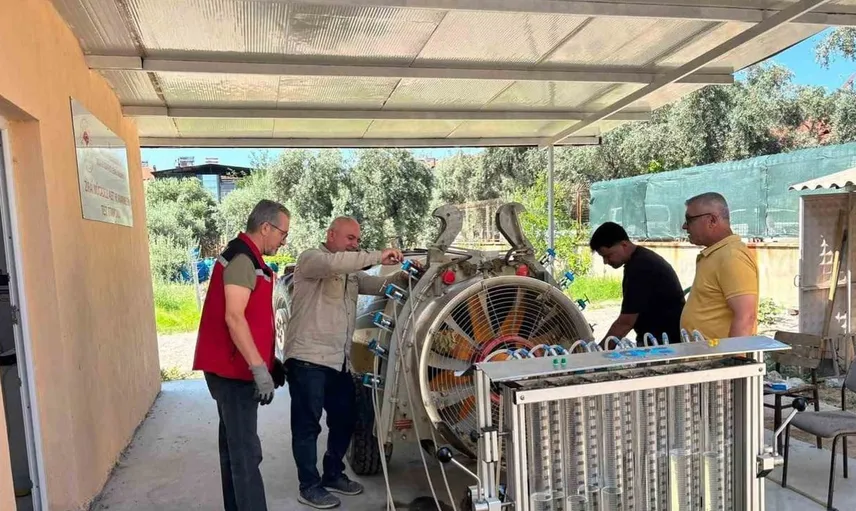 Sarıgöl'de çiftçilere yeni test istasyonu: İlaçlama makineleri için bilimsel değerlendirme