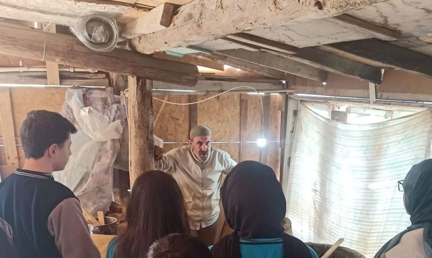 Fen Lisesi öğrencileri geleneksel tandır ustasıyla bir araya geldi