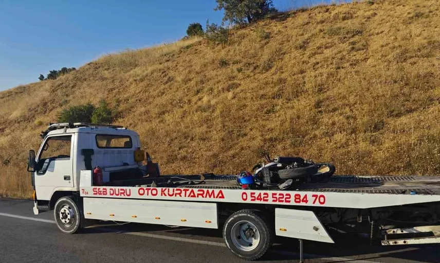Yalvaç'ta motosiklet kazasında kaskın önemi bir kez daha kanıtlandı