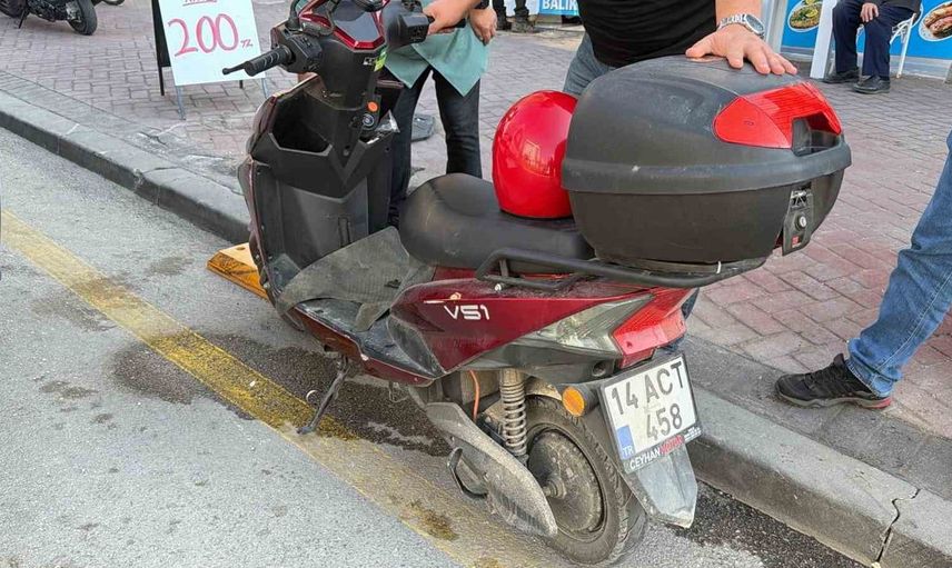 Bolu'daki kazada motosiklet sürücüsü yaralandı