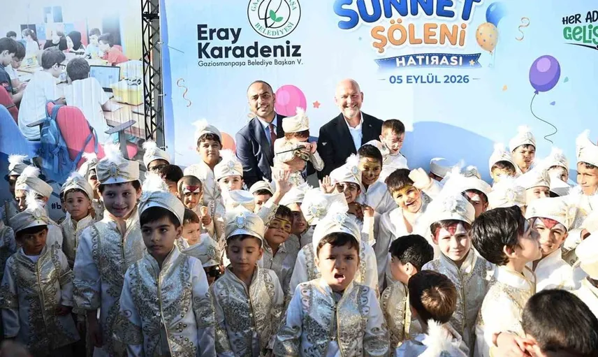 Gaziosmanpaşa'da sünnet şöleni: 500 çocuk bu özel günde buluştu