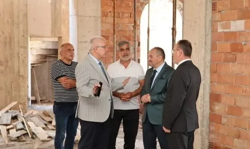 Sinop Üniversitesi yerleşkesinde cami inşaatında son gelişmeler