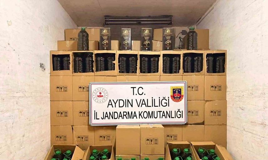 Aydın'da sahte zeytinyağı operasyonu: 5 bin 300 litre ele geçirildi