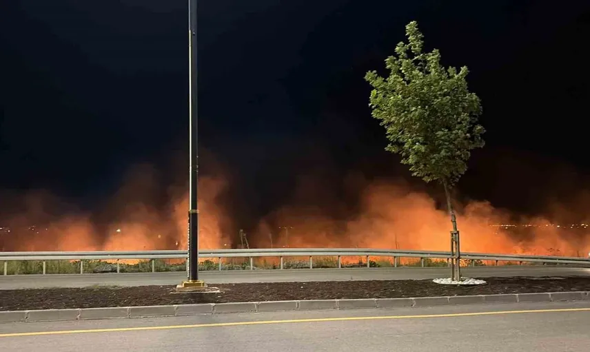 Osmaniye'de mısır tarlasında çıkan yangın hızlıca kontrol altına alındı
