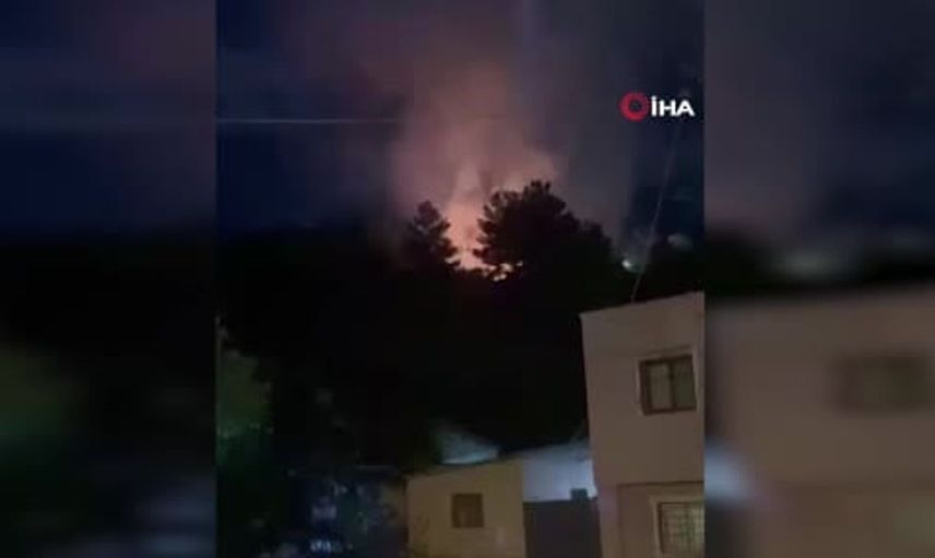 Havai fişek yangını Hatay'da ormanlık alanda kontrol altına alındı