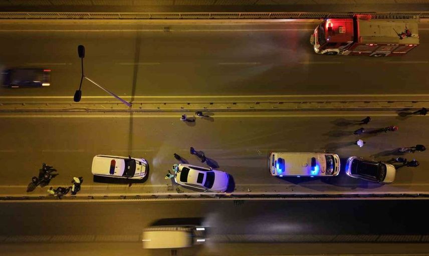 Kırıkkale'de trafik kazası: İki otomobil çarpıştı, iki yaralı