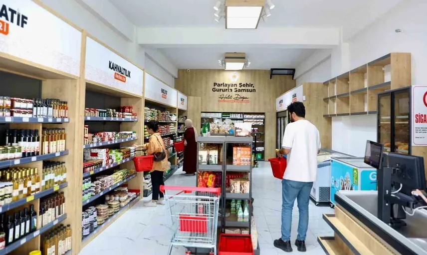 Samsun Market, yöresel lezzetler için yeni adresinde hizmette