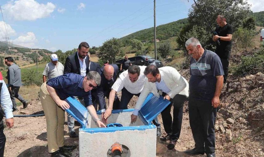 Amasya'nın Direkli köyünde modern sulama sistemi devreye girdi