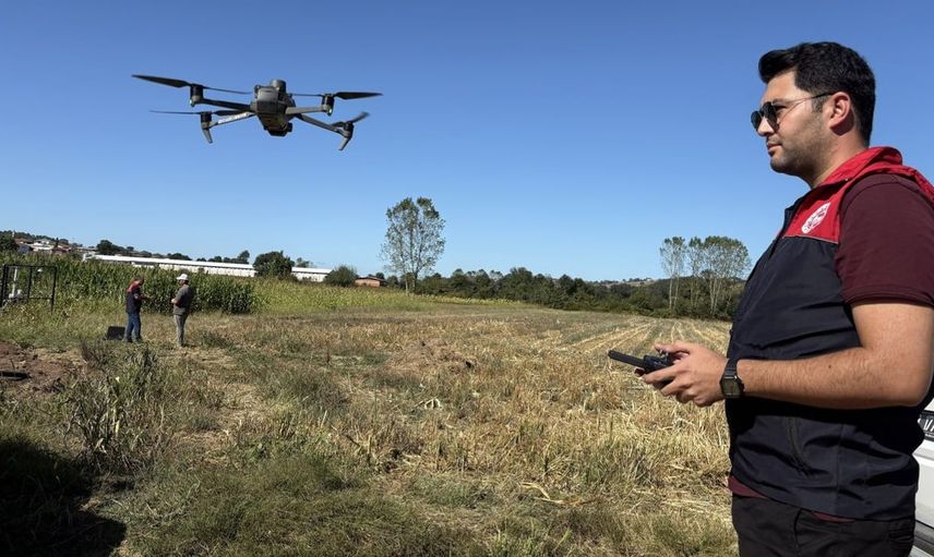 Kocaeli'de tarımda yapay zeka devrimi: Drone teknolojisi sahada