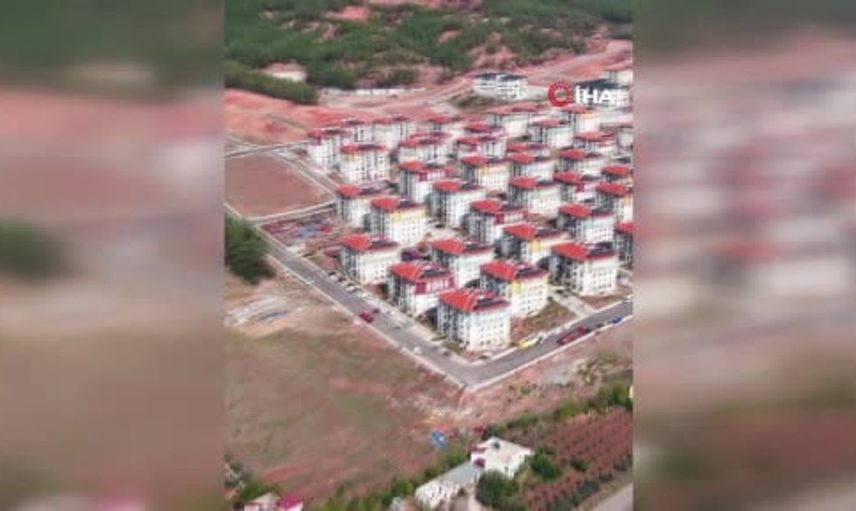 Osmaniye'de inşa edilen afet konutları ile ilgili bakanlık paylaşımı