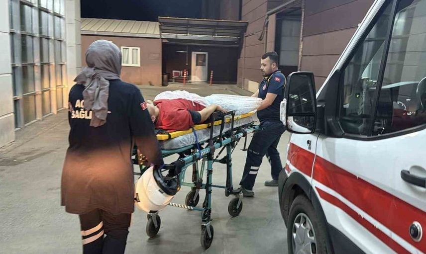 Adıyaman'da motosiklet kazasında sürücü yaralandı