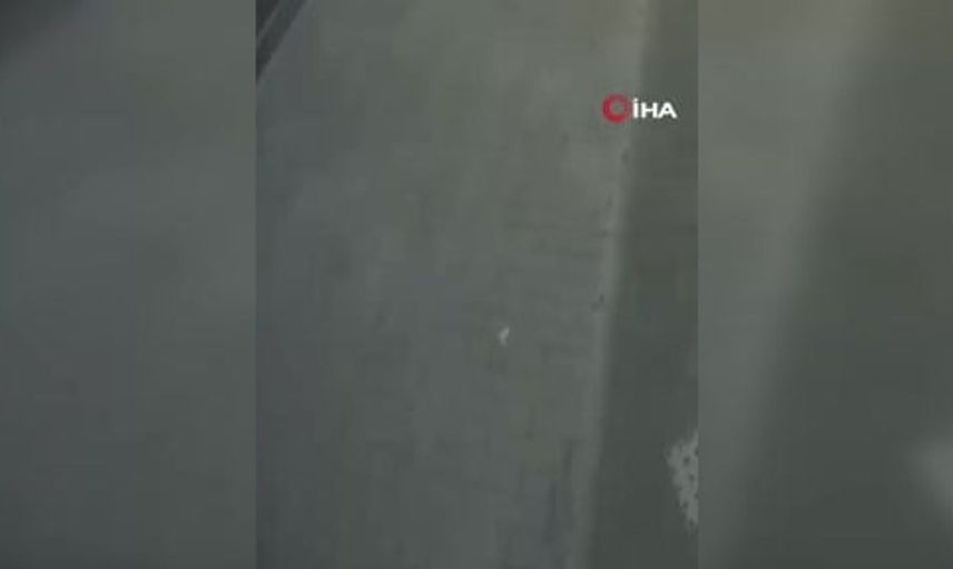 Söke'de gözaltına alınacak şahsın kaçış anları güvenlik kamerasında