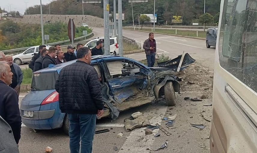 Boyabat'taki trafik kazasında 1 kişi yaralandı