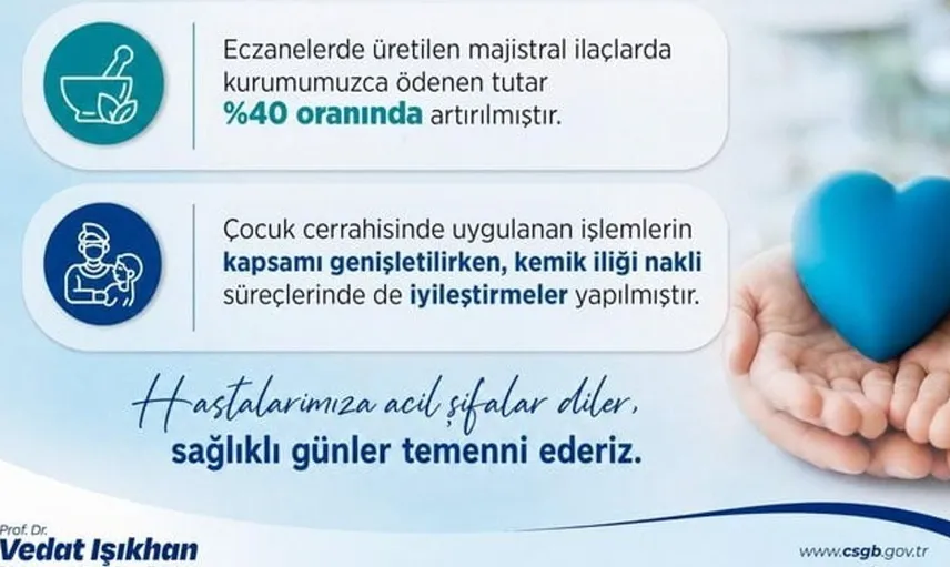 SGK geri ödeme listesine yeni ilaçlar eklendi: Hemofili ve kanser tedavisine destek