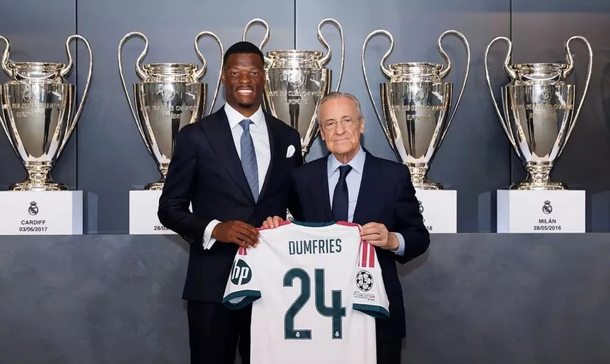 Denzel Dumfries, Real Madrid kariyerine resmen başladı