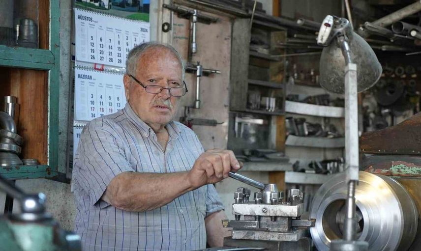 Erzincan'ın torna ustası Bekir Yıldız: Yarım asırlık tecrübe ve gençlere ilham
