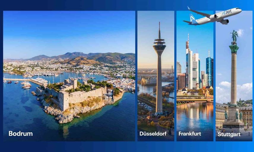 AJet, Bodrum ve Dalaman'dan Almanya'ya yeni direkt uçuşlar açıyor