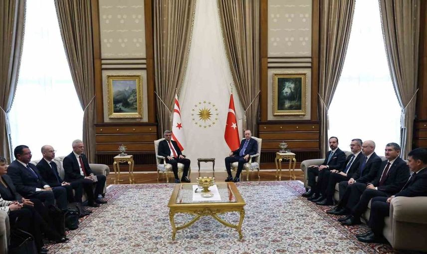 Erdoğan, KKTC Cumhurbaşkanı Erhürman ile önemli bir görüşme gerçekleştirdi