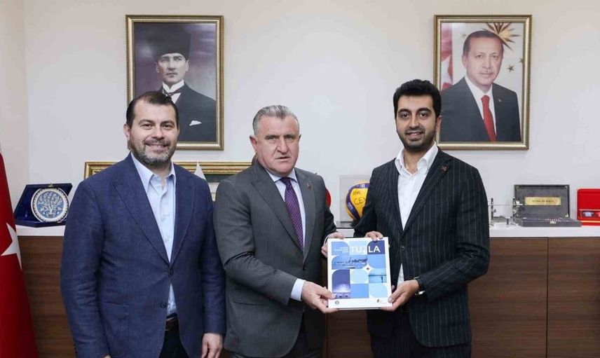 Tuzla başkanı bingöl, gençlik projeleri için bakan bak ile buluştu