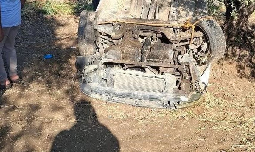 Altınözü'nde otomobilin zeytin bahçesine uçması sonucu bir kişi yaralandı