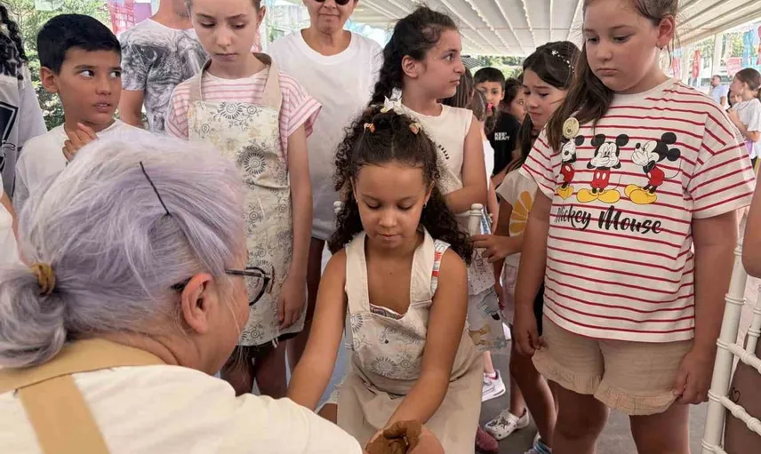 Kırklareli'nde çocuklar çömlek yaparak geleneksel sanatı keşfediyor