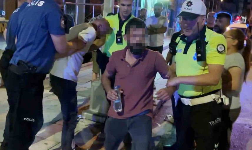 Alkollü sürücü kelepçelenirken direnç gösterdi: Yalan beyan tehlikeli sonuçlar doğurdu