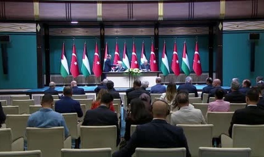 Erdoğan ve Abbas'tan ortak basın toplantısı: Filistin davası her platformda savunulacak