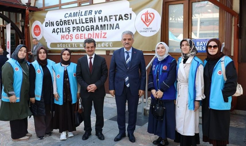 Düzce'de din görevlileri haftası coşkuyla başladı