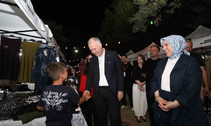 İnegöl'de hanımeli alışveriş şenliği 5. yılında devam ediyor