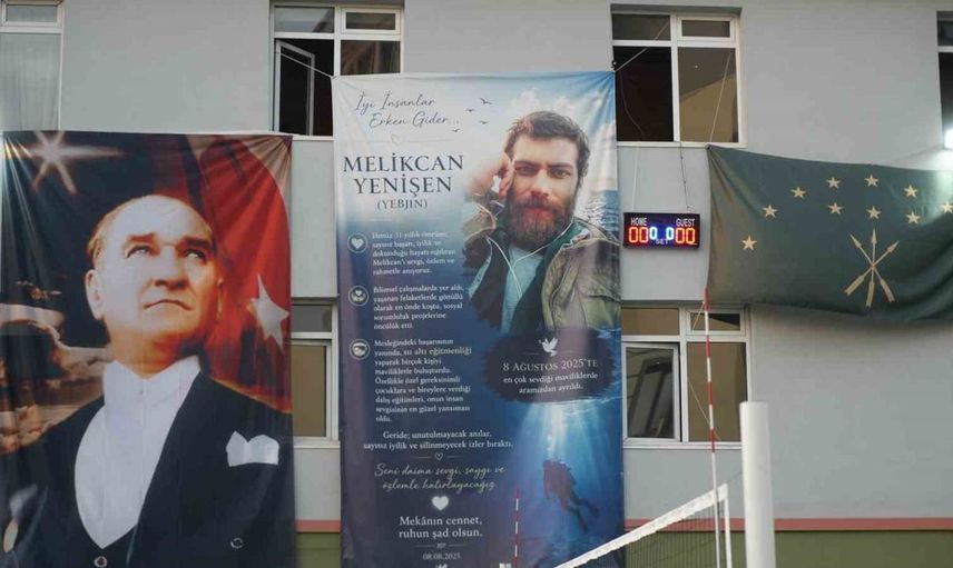 Dalgıç Melikcan Yenişen anısına voleybol turnuvası düzenlendi